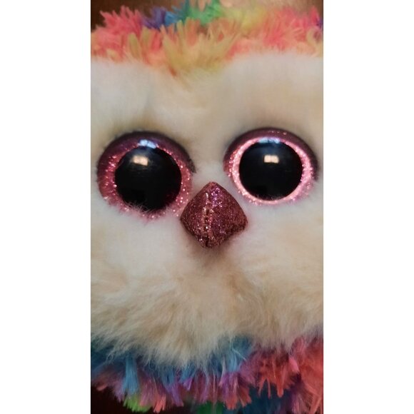 Ty Gear Collection Owen Plush Rainbow Owl Crossbody Bag - Picture 2 of 12